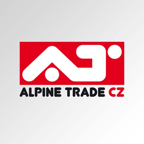 Logotyp obchodní společnosti se sportovními potřebami • Klient: ALPINE TRADE CZ, s.r.o.