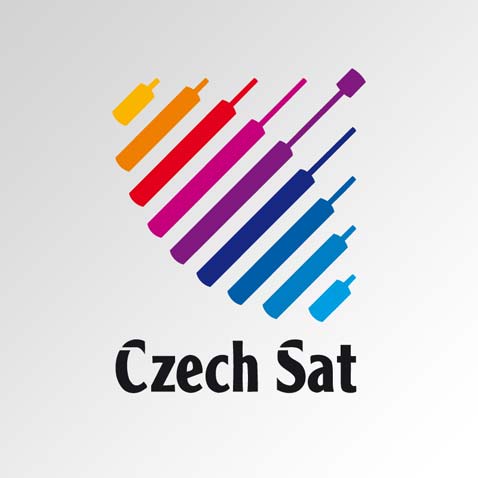 Značka společnosti pro satelitní vysílání • Klient: Czech Sat, a.s.