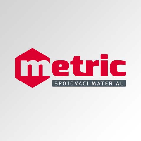 Logotyp společnosti – obchod spojovacím materiálem • Klient: METRIC SM s.r.o.